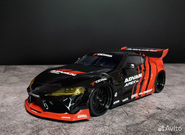 Pandem Toyota GR Supra V1.0 2019 1:18 red/black