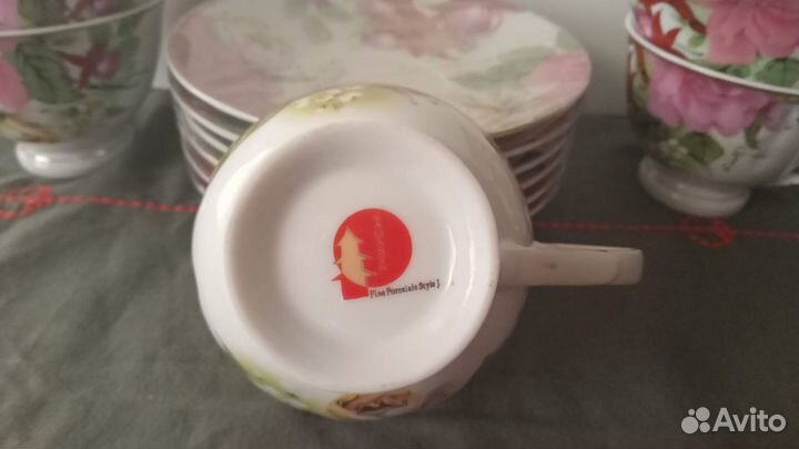 Чашка с блюдцем 6 шт