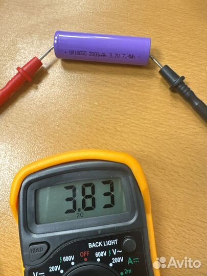 Аккумулятор 18650 2000mah, Li-ion 3.7V