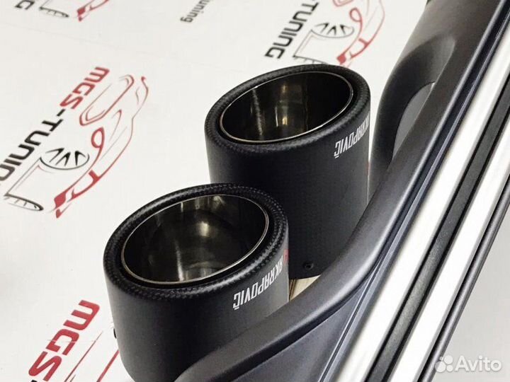 Диффузор с насадками Audi A3 12-16г S3 Sportback