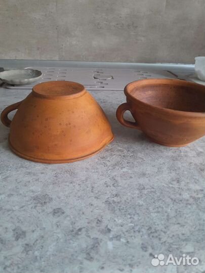 Крынки горшочки пиалы миски глиняные