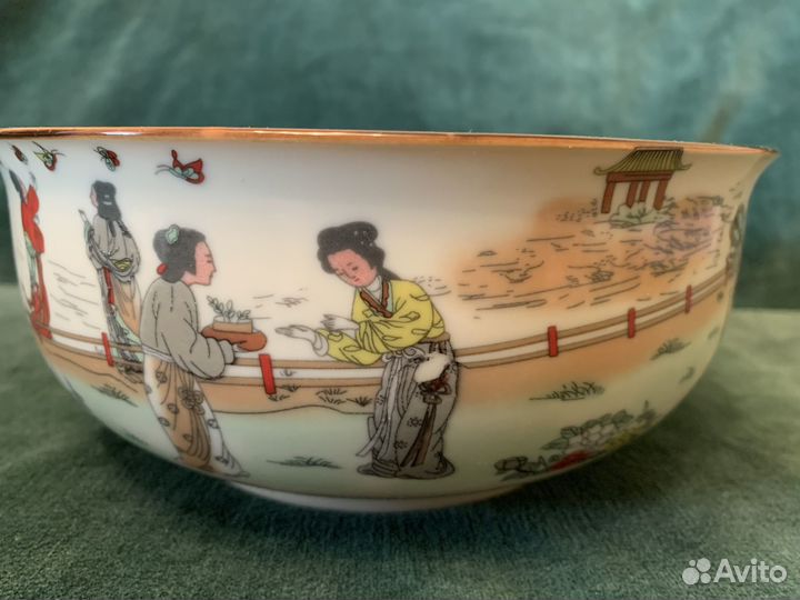 Салатник фарфор старый китай