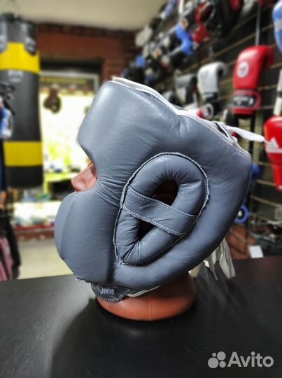 Боксерский шлем Winning MEX Gray