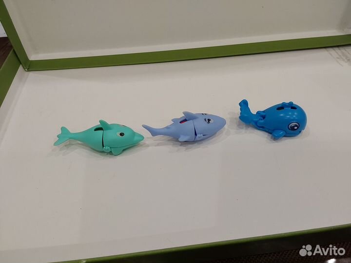 Киндер сюрприз рыбы прищепки акула кит