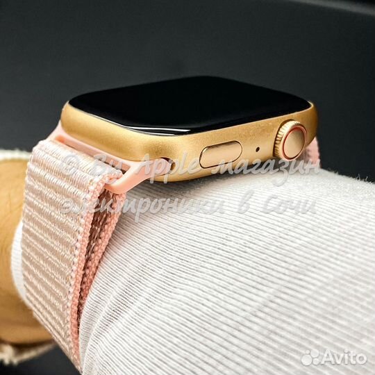 Apple Watch 9 45mm (ориг экран, gold нейлон)