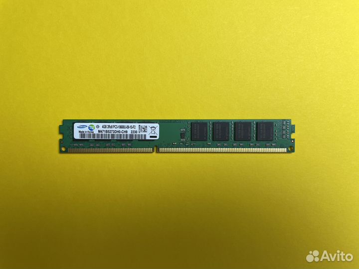 Оперативная память DDR3 1333 MHz 4 GB Самсунг 2Rx8