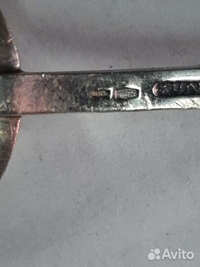 Серебряная десертная ложка