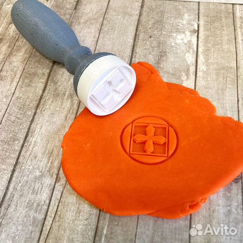 Штамп печать для просфоры крест 30 мм