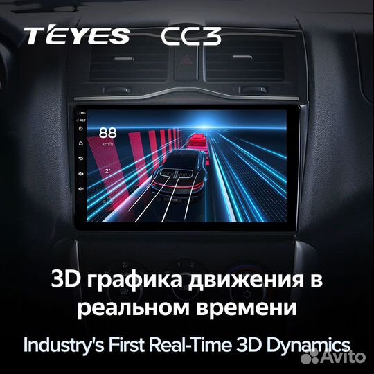 Магнитола Teyes CC3 4/64 для LADA Granta 2018+