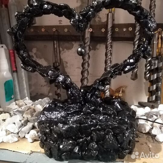 Ручная абота декоративная ночник в виде сердце