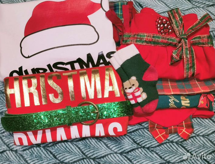 Новогодние костюмы пижамы фемели лук