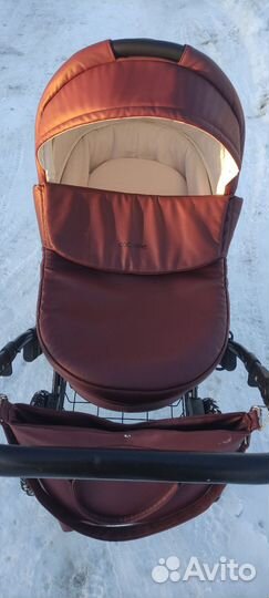 Коляска 2в1 Aroteam Cocoline Prima 07 Бордовая кож