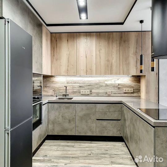 Современный кухонный гарнитур под ключ