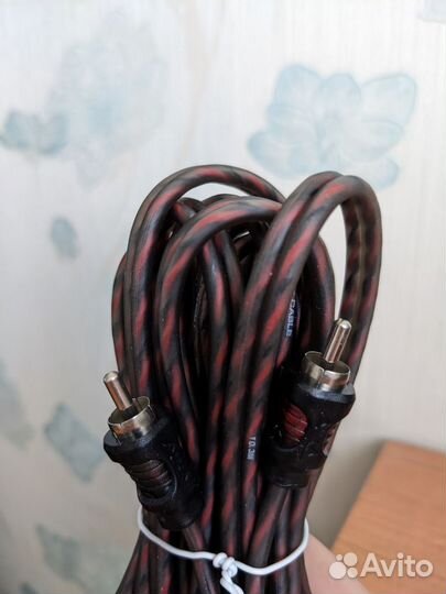 Кабель RCA x2, aura, 5 метров