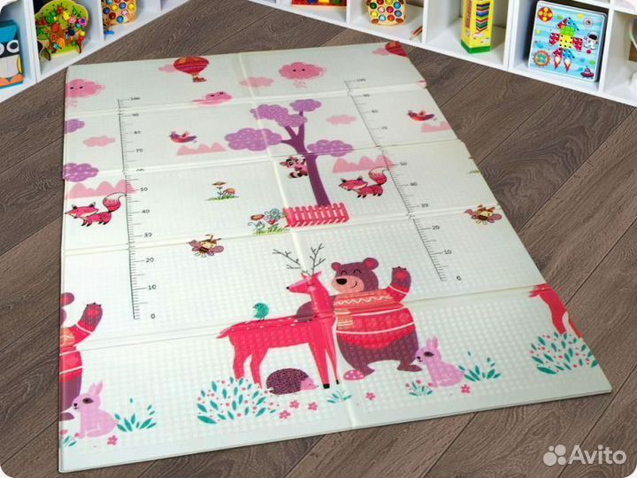 Детский коврик для ползания новый (заводской брак)