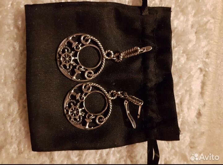 Серьги новые серебро