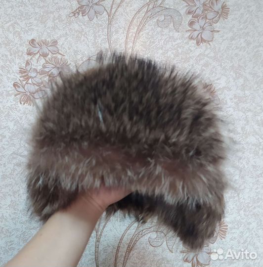 Шапка ушанка мужская с мехом