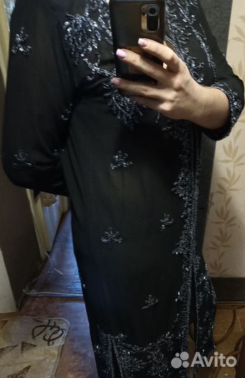 Халат женский прозрачный ручная работа