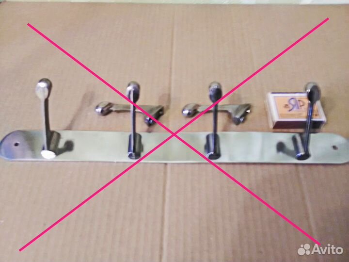 Вешалки настенные, разные (хром, нерж.)