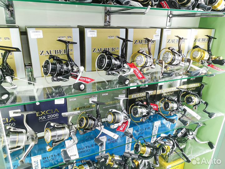 Катушки Ryobi рыболовные Excia, Zauber,Virtus и др