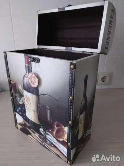 Короб для вина подарочный на 2 бутылки