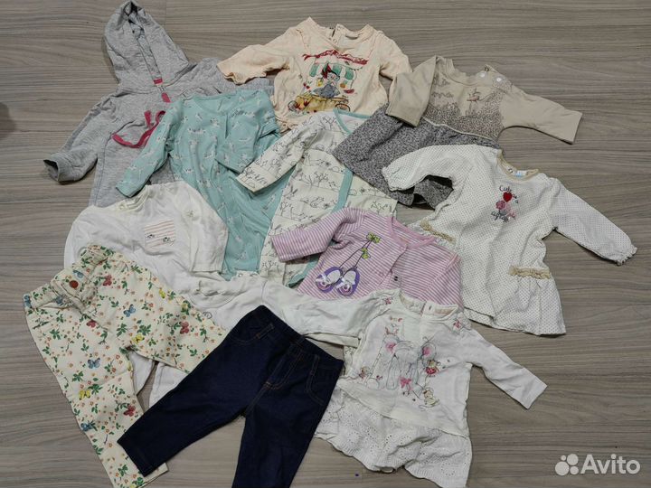 Детские вещи для девочки 6-12 мес