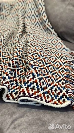 Плед, покрывало. Одеяло ручной работы