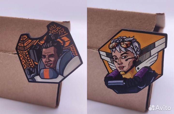 Деревянный значок по игре Apex Legends