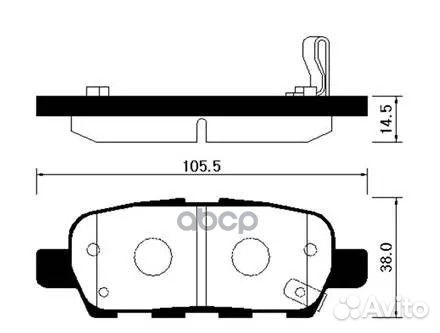 Колодки тормозные дисковые задн infiniti: FX 35