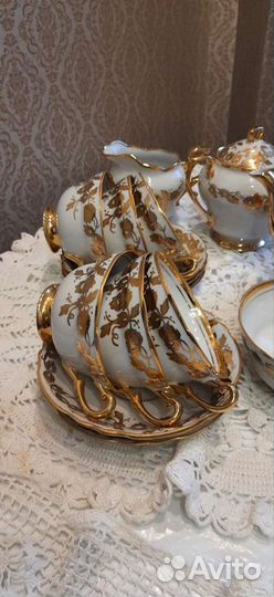 Чайный фарфоровый сервиз СССР