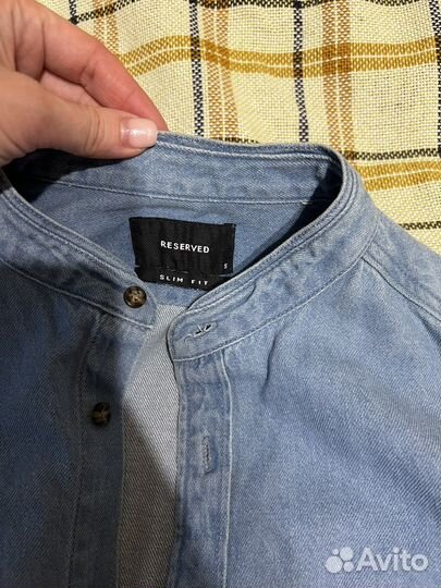 Джинсовая рубашка мужская