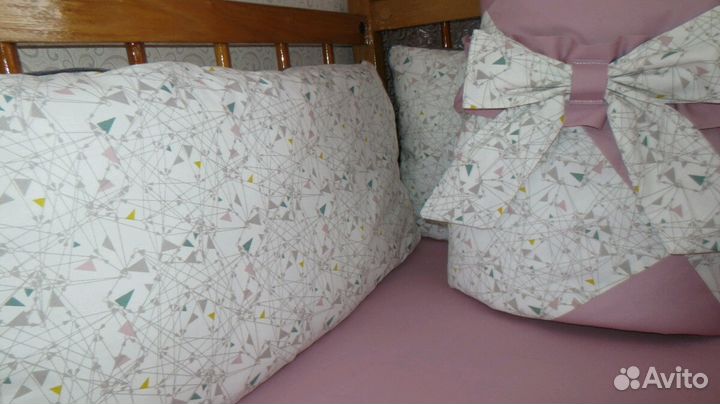 Конверт на выписку и бортики в детскую стандартную