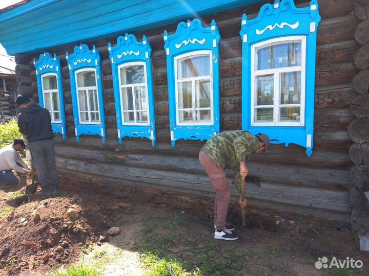 Подъем домов. Замена венцов и ремонт фундаментов