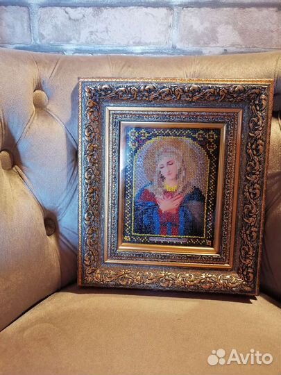 Икона вышитая бисером