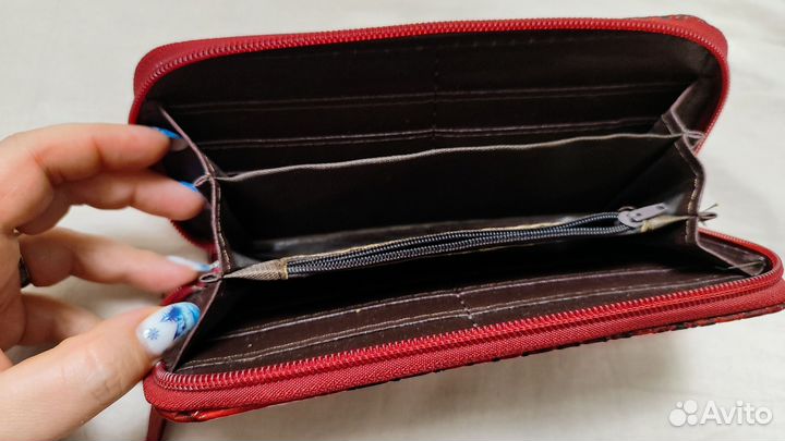 Кошелек женский красный новый
