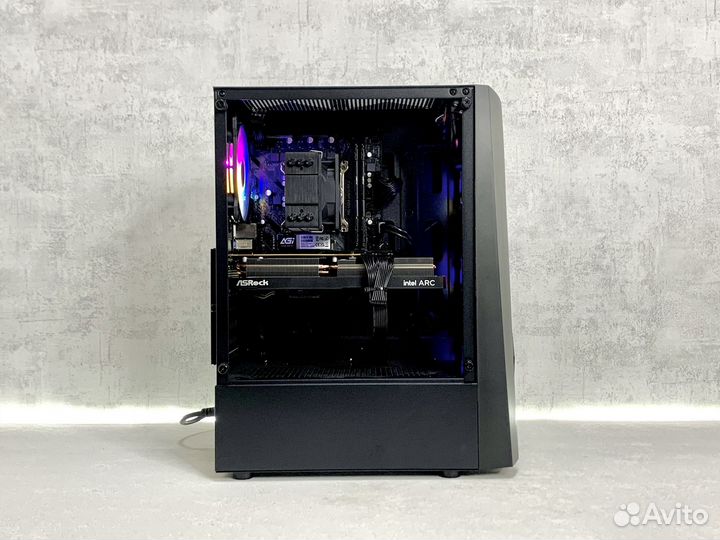 Игровой пк intel 12400F, ARC A-750, DDR4, NVMe
