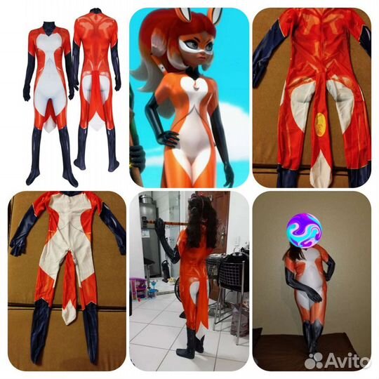 Новый костюм Лисы Леди баг/костюм Рина Руж
