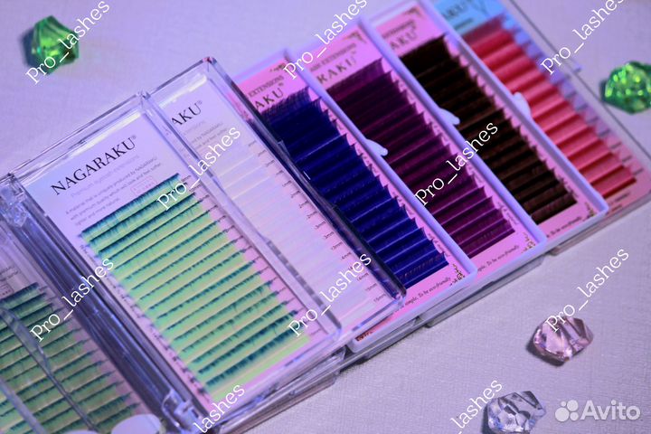 Ресницы Nagaraku Цветные микс