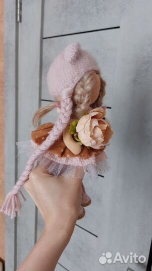 Текстильная кукла интерьерная тильда ручной работы