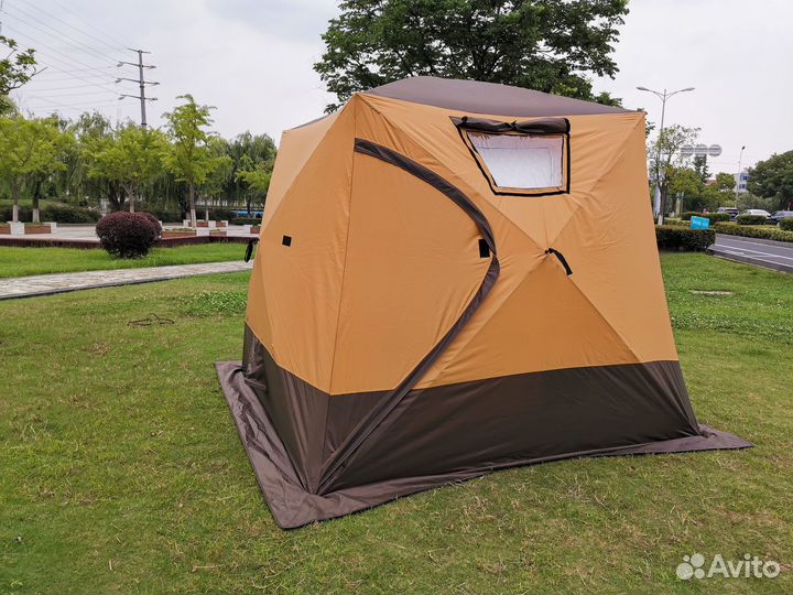Палатка куб 4 слойная походная баня