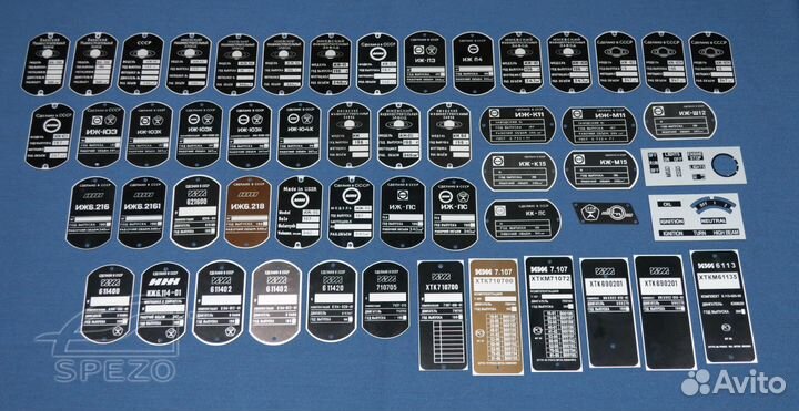 Комплект шильд для мотоциклов иж