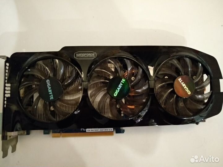 Видеокарта gigabyte nvidia GeForce GTX 670 2гб gdd