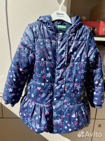 Куртка benetton р.110 см (4-5 лет)