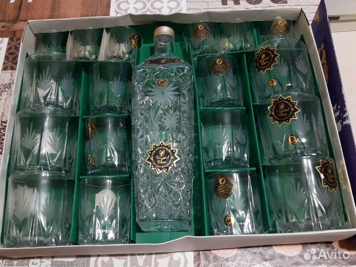 Гусь-Хрусталь набор с графином и стаканчиками