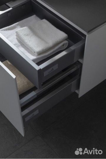 Мебель для ванной Allen Brau Infinity 85 см сплошной фасад белый