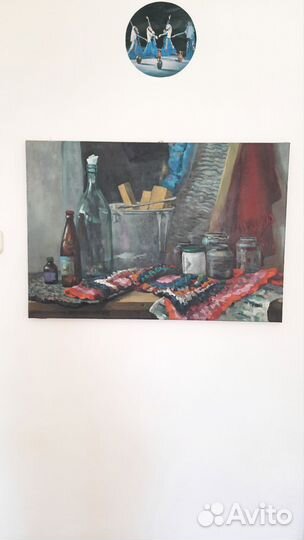 Картина масло холст на деревянном подрамнике