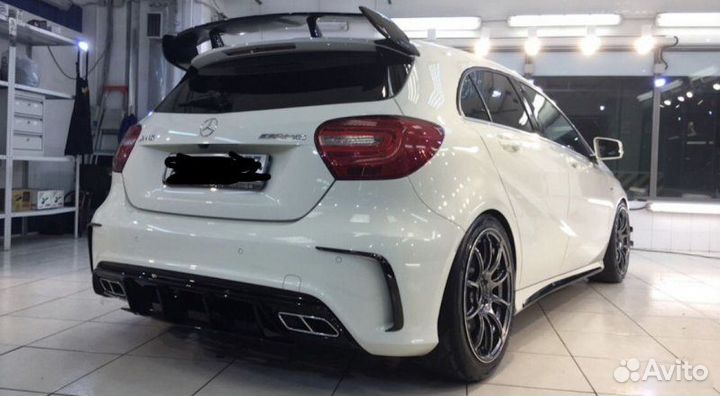 Спойлер Mercedes A-class w176 в стиле A45 AMG