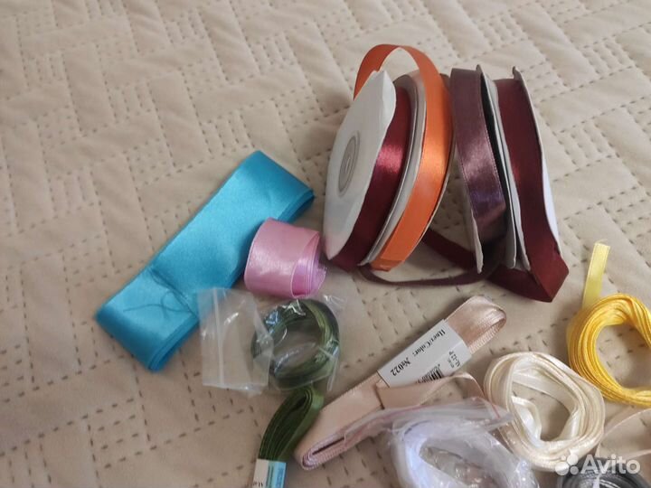 Лента атласная 7мм, 40мм, 26мм, 6мм, 12мм