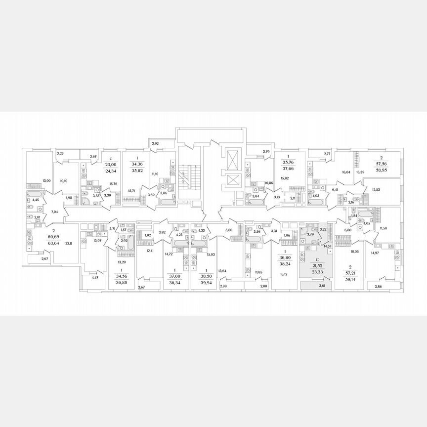 Квартира-студия, 23,3 м², 3/17 эт.