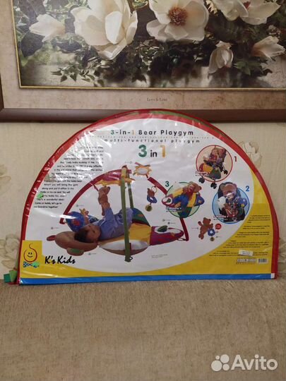 Развивающий коврик 3 в 1